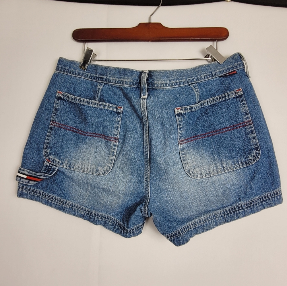 Vintage 90s Tommy Hilfiger Spellout Carge Jeans Size 13 - Picture 2 of 16